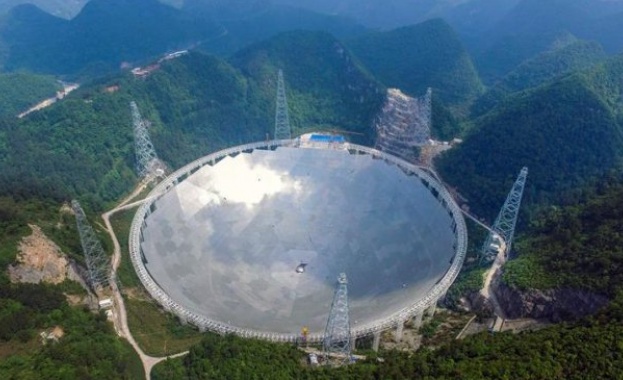 Най-големият радиотелескоп в света вече функционира в Китай
