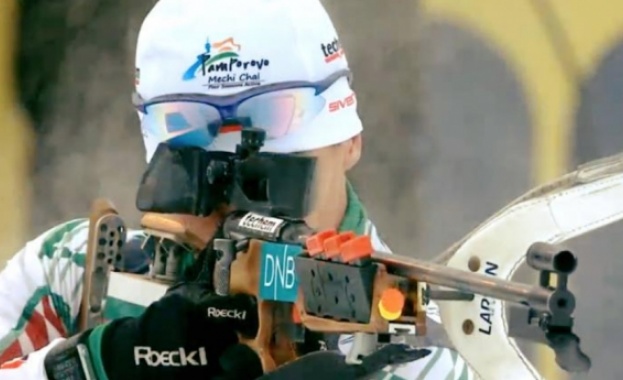 Красимир Анев в топ 10 нa 20 км биатлон