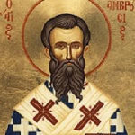 Св. Амвросий, еп. Медиолански. Св. Филотея Търновска