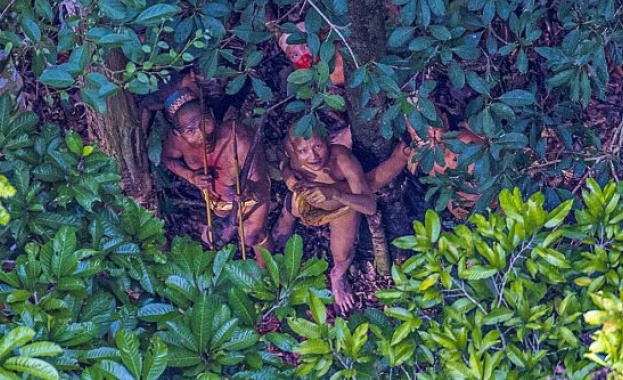 Фотограф засне едно от последните диви племена в джунглата на Амазонка