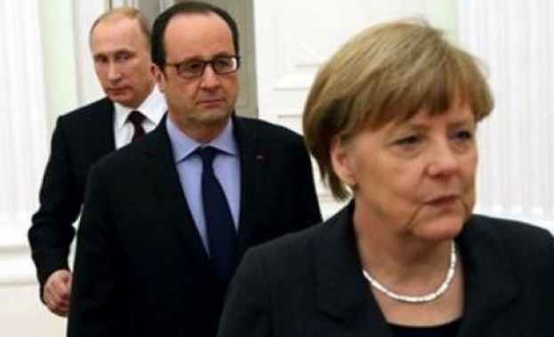 Путин, Меркел и Оланд обсъдиха ситуацията в Донбас 