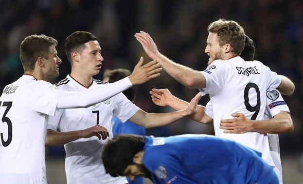 Германия продължава без грешка към Мондиал 2018