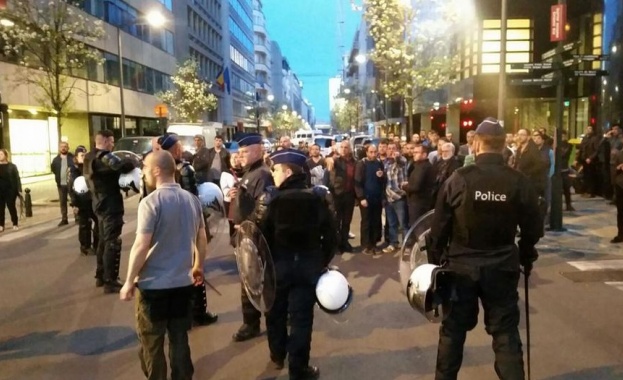 Сблъсъци между поддръжници и противници на Ердоган в Брюксел, има ранени