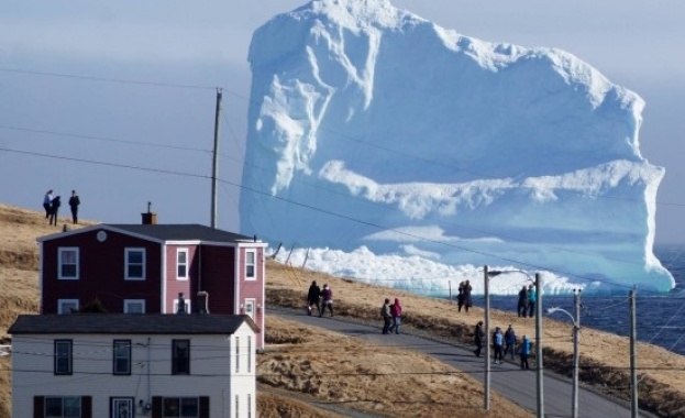 Айсберг предизвика прилив на туристи в Нюфаундленд (видео)