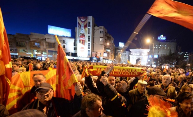 Протестиращите в Македония скочиха срещу Европейския съюз