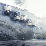 Шведи измислиха вертикални къщи на скала