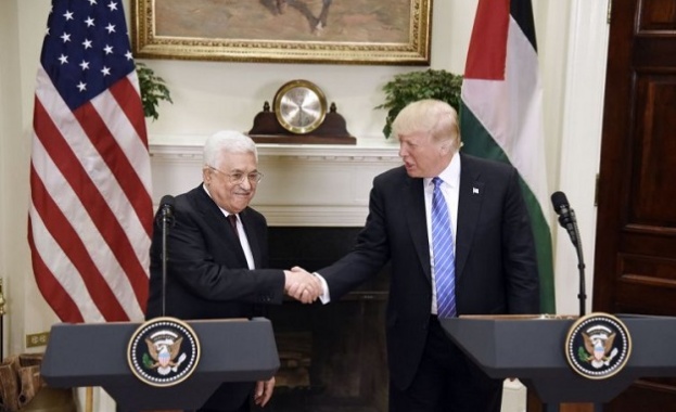 Посрещнаха Тръмп с протести в Палестина (видео)