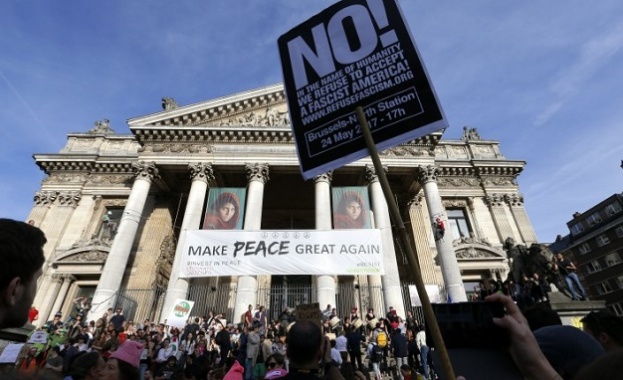 Хиляди протестираха срещу Тръмп в Брюксел