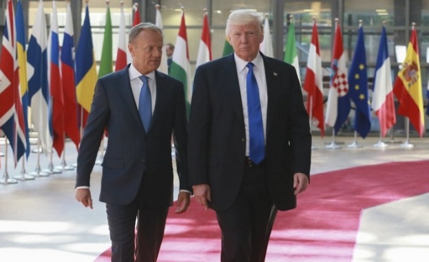 Тръмп се срещна с Туск и Юнкер