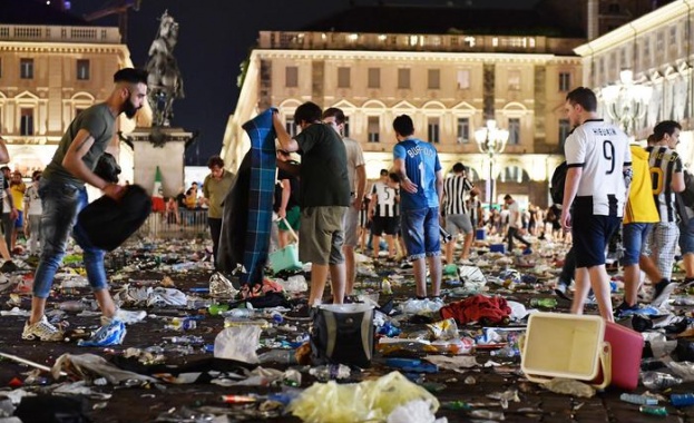 1000 ранени след масова паника в Торино по време на финала на Шампионската лига