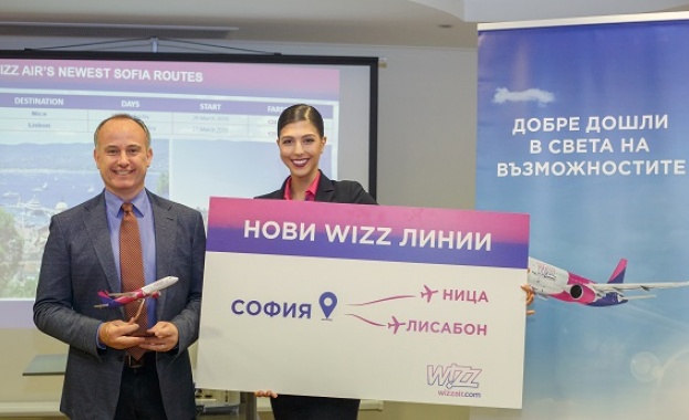 WIZZ AIR разширява мрежата от София