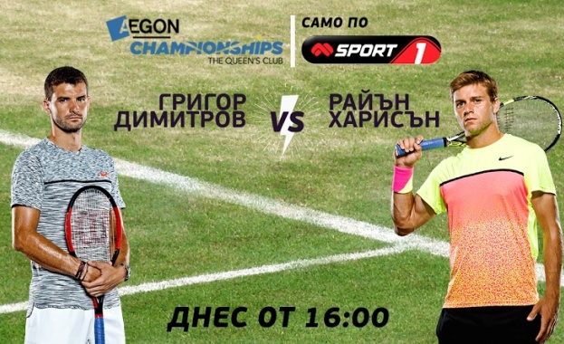 Дебютът на Григор Димитров на турнира в Куинс на живо по Mtel Sport 1
