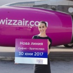 Wizz Air стартира от базата си в София нова линия до Братислава 