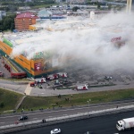 14 ранени след голям пожар в търговски център в Москва