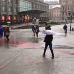 Проливен дъжд наводни Москва