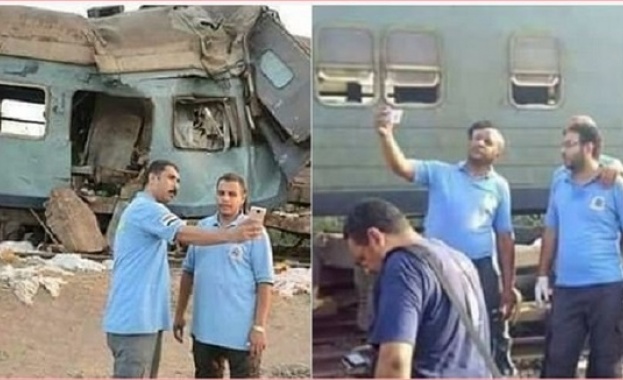 Наказаха египетски спасители заради селфита пред жп катастрофа
