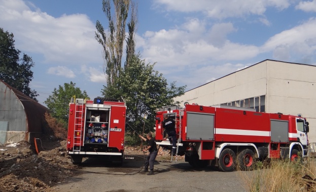 Пожар горя тази сутрин в пловдивското село Граф Игнатиево в