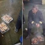 Пожарникари спасиха от пожар прасенца и след това... ги изядоха 