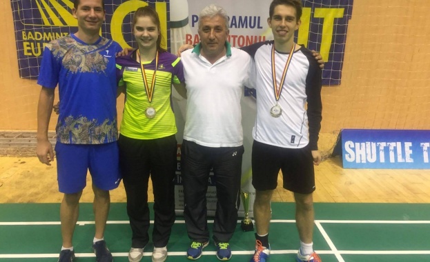 Мария Делчева с бронз на смесени двойки от турнир по бадминтон в Румъния