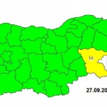 Жълт код за валежи в Бургас