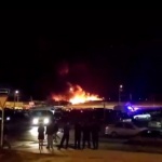 Пожар избухна на пазар за дрехи в Ростов на Дон (видео)