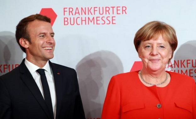 Меркел и Макрон на Панаира на книгата във Франкфурт