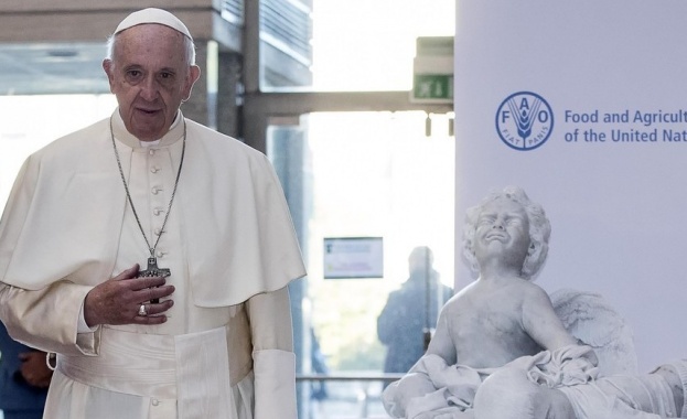 Папата призова за общи действия срещу глада и промените в климата