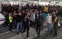 Хората излязоха на релсите на гарите в големите каталунски градове