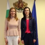 Министър Николина Ангелкова проведе среща с българския еврокомисар Мария Габриел