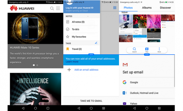 Какво можем да правим на дисплея на Huawei Mate 10 lite?