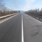 Временно движението по път II-55 Велико Търново - Гурково при км 35, се осъществява в една лента