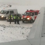 Инцидент на московското летище "Шереметиево", самолет излезе от пистата