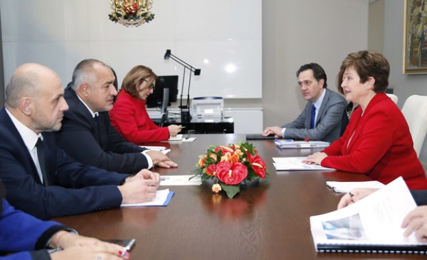 Бойко Борисов на среща с Кристалина Георгиева за Западните Балкани