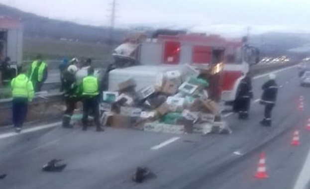 Катастрофа на „Струма” затруднява движението в посока София