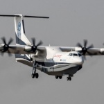 Китай извърши успешен първи полет на най-големия хидроплан в света