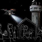 Банкси и Дани Бойл с коледен пърформънс във Витлеем