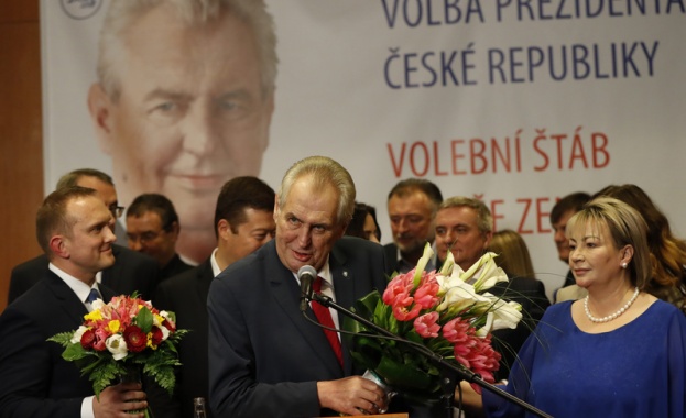 Евроскептикът Милош Земан спечели втори мандат като президент на Чехия