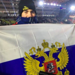 Американец развя руското знаме на Олимпиадата