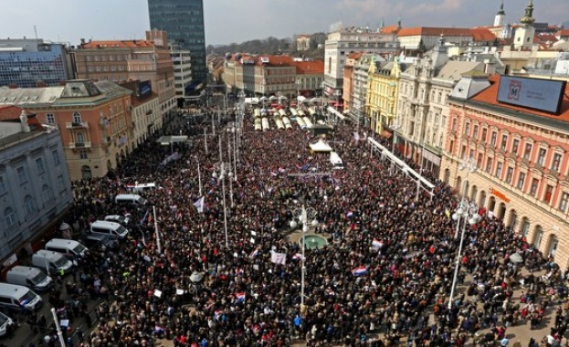 Хървати протестираха срещу Истанбулската конвенция