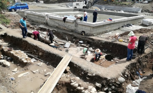 В Кюстендил започнаха проучванията на откритите останки от древен двор от Антична Пауталия
