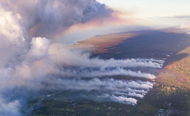 Облак пепел от вулкана Килауеа застрашава авиацията