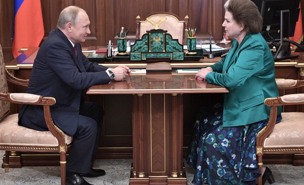 Путин се срещна с Валентина Терешкова по повод 55 години от полета й около Земята