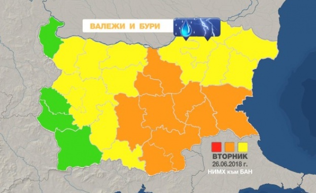 Опасно време в почти цялата страна