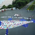 Бургас отбеляза международния ден без пластмасови торбички с 25 метрова риба от пликове   