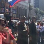 Руски войници охраняват звездата на Тръмп