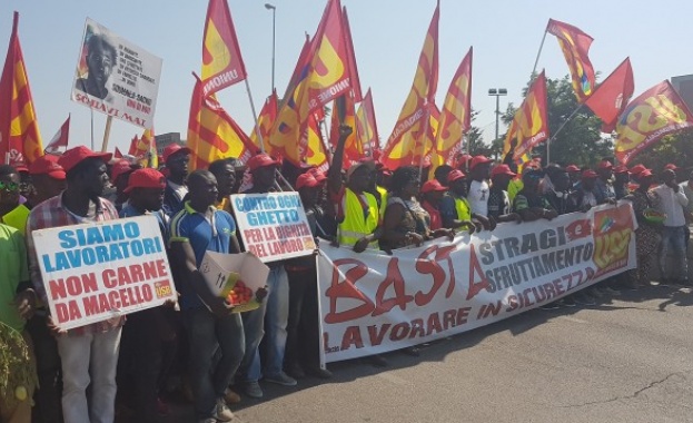 Чуждестранни работници в Италия се вдигнаха на протест