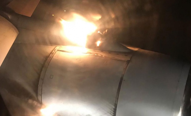 В американския град Атлантик Сити при излитане се е запалил