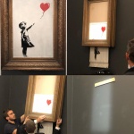 Картина на Банкси се самоунищожи, след като бе продадена на търг 