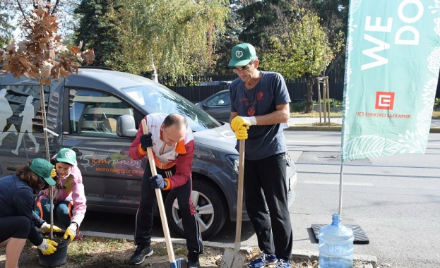 ЧЕЗ Електро засажда още 375 дръвчета в рамките на инициативата си We Do Green