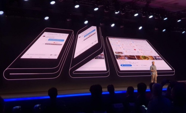 Samsung обяви първото си устройство със сгъваем дисплей